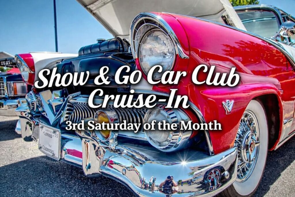 Show and go car club cruise in