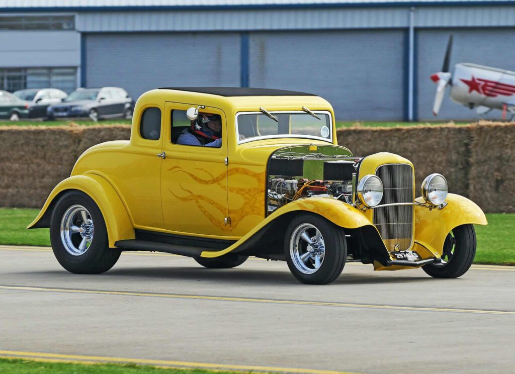 Yellow hot rod